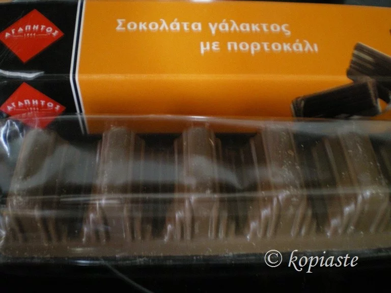 orange flavoured chocolate