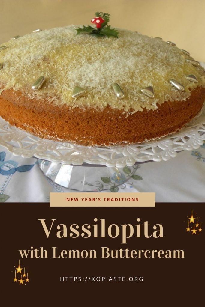 Collage Vassilopita with Lemon Buttercream image