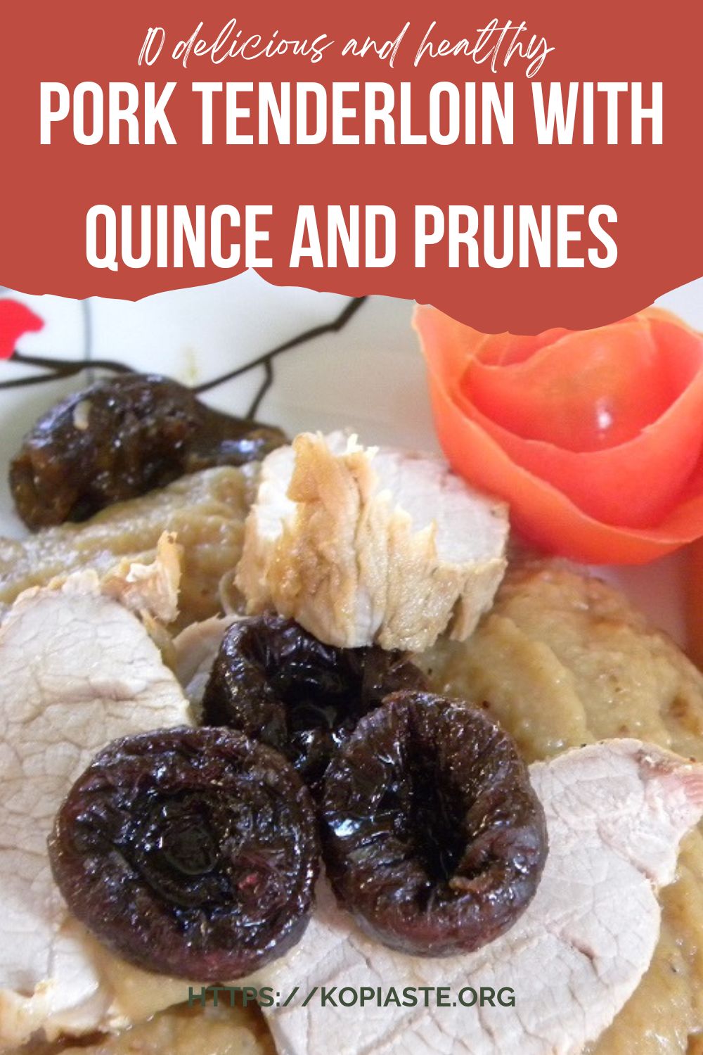 Pork Tenderloin with Quince, Prunes and Chestnuts Kopiaste..to Greek