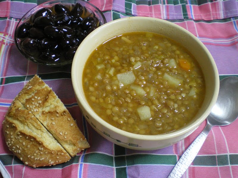 Greek Lentil soup picture