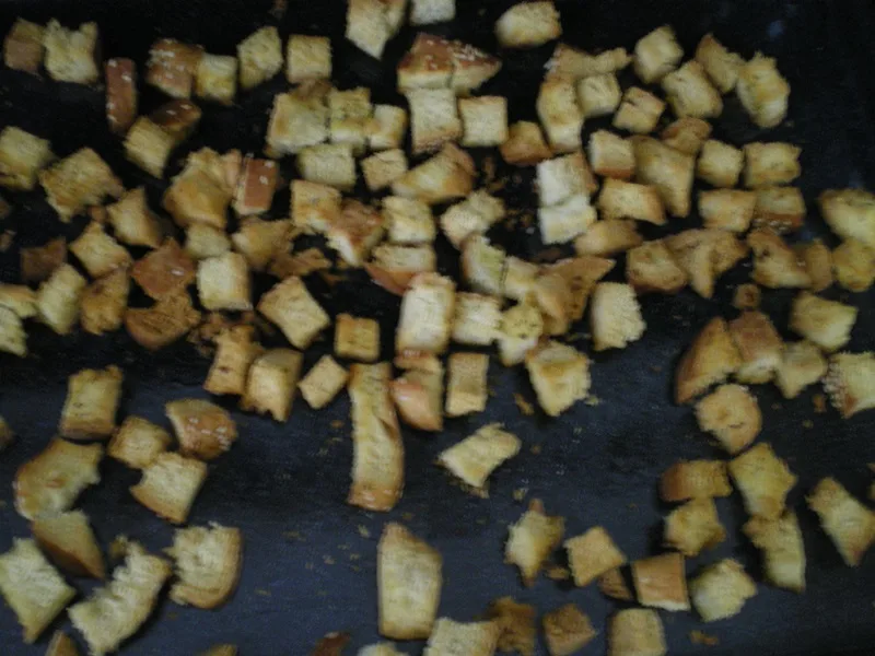 Homemade croutons image
