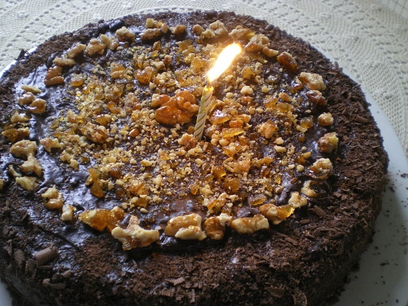 Vegan Chocolate and Chestnut Cream Cake