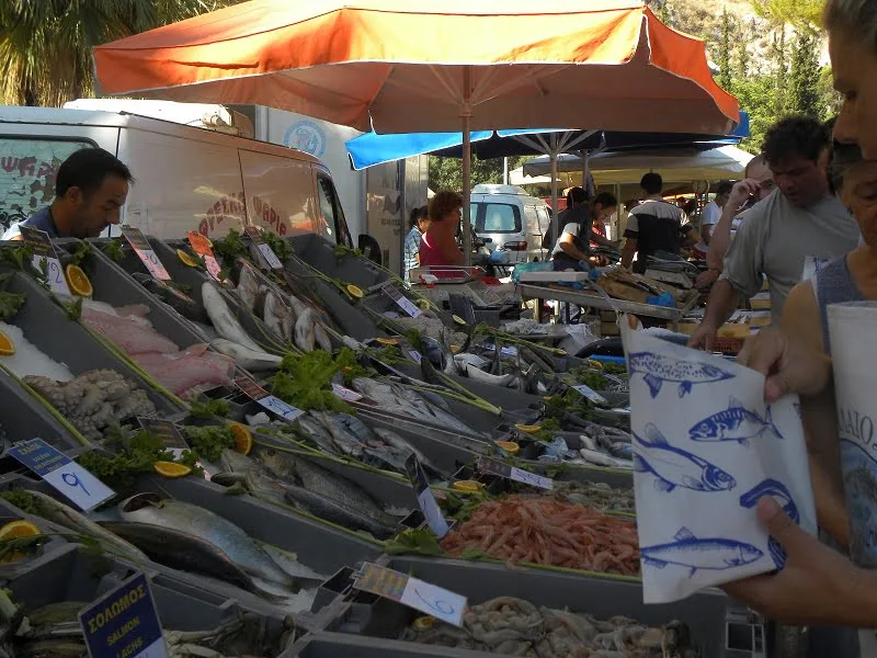Farmers market fish image