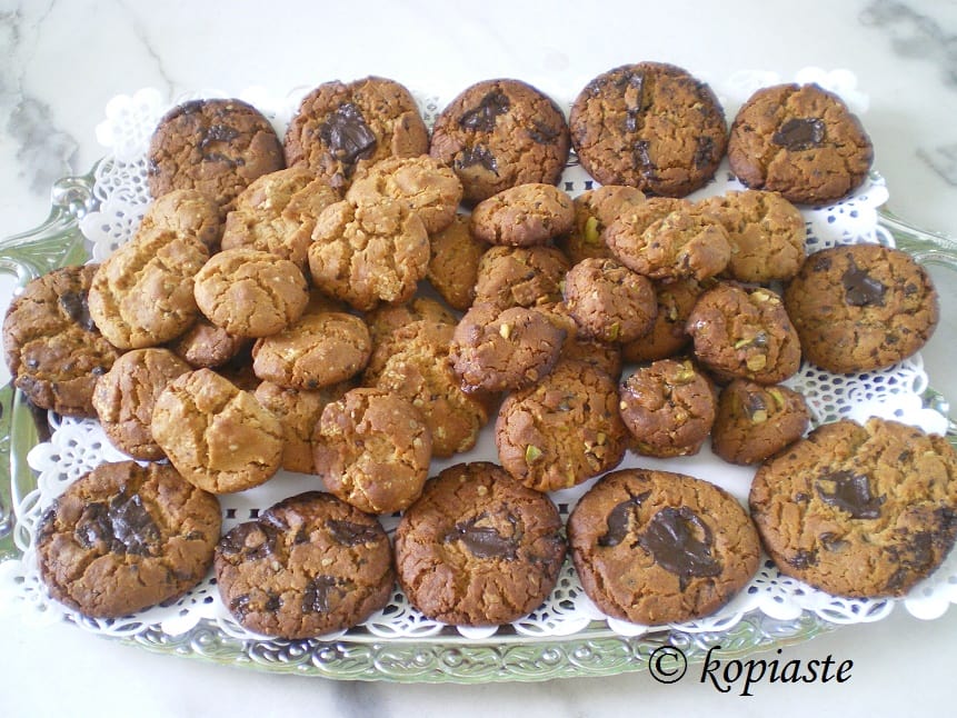 honey peanut butter chocolate and pastelli cookies image