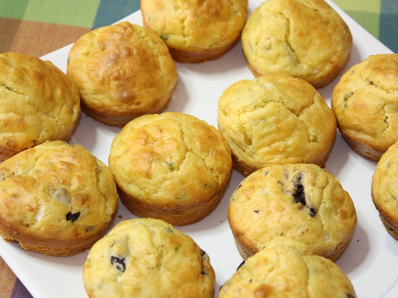 Greek Muffins with Kalamata Olives and Greek Cheese Kopiaste..to Greek Hospitality
