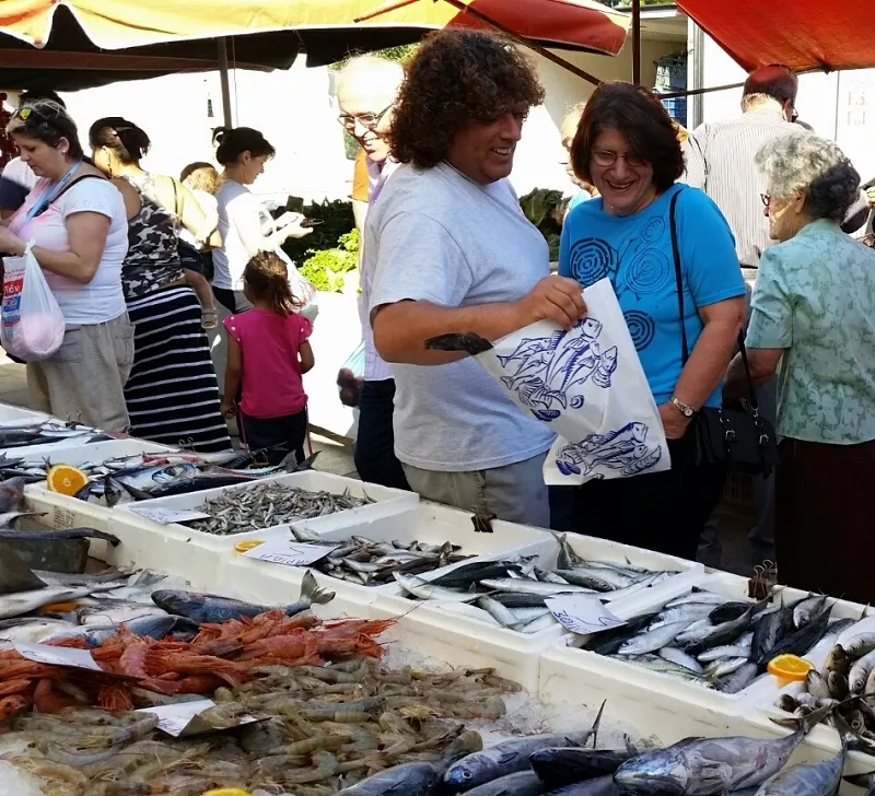 Fish at farmers market Nafplio image