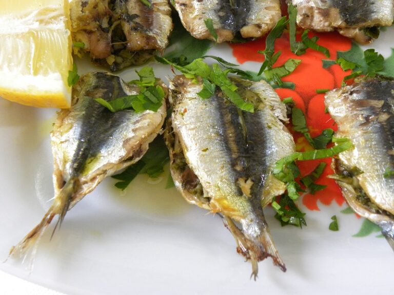 Marinated and Sandwiched Grilled Fresh Sardines Kopiaste..to Greek