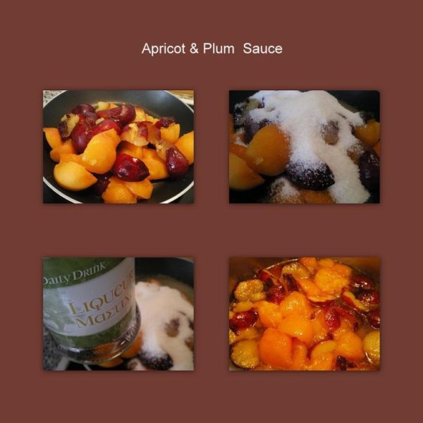 collage apricot and plum sauce