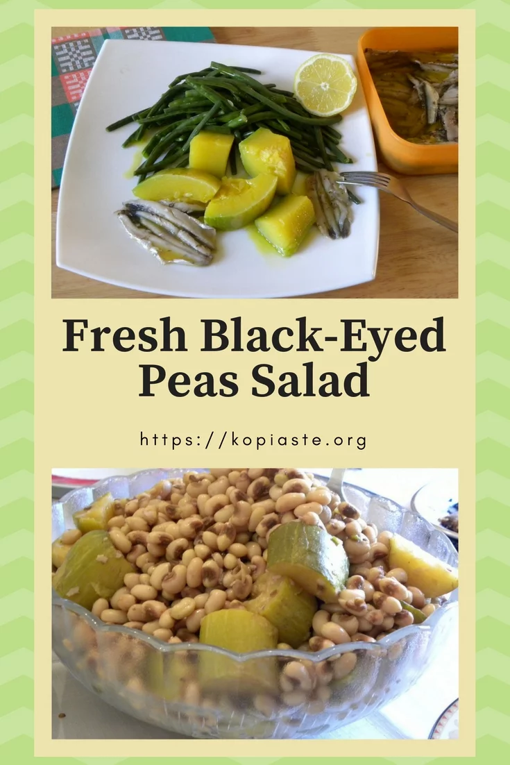Fresh black-eyed peas salad picture