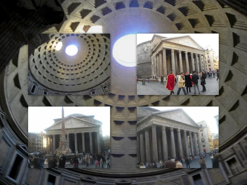 Collage Rome pantheon image