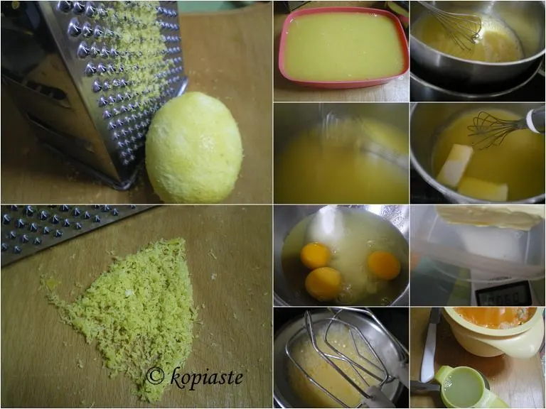 collage how to make lemon curd image