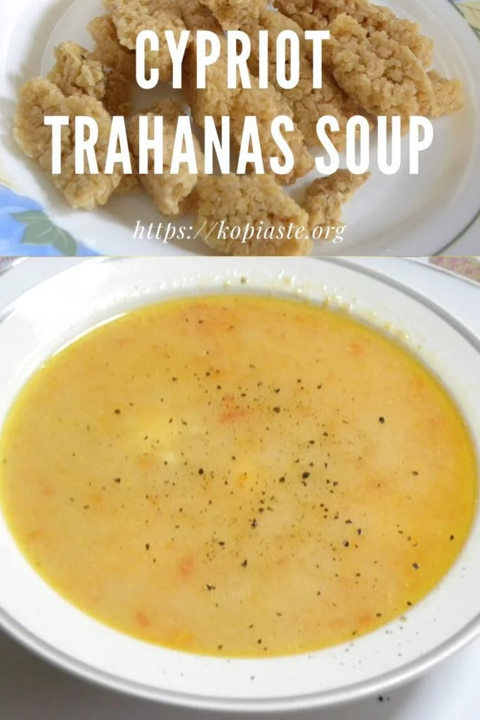 collage cypriot trahanas soup image