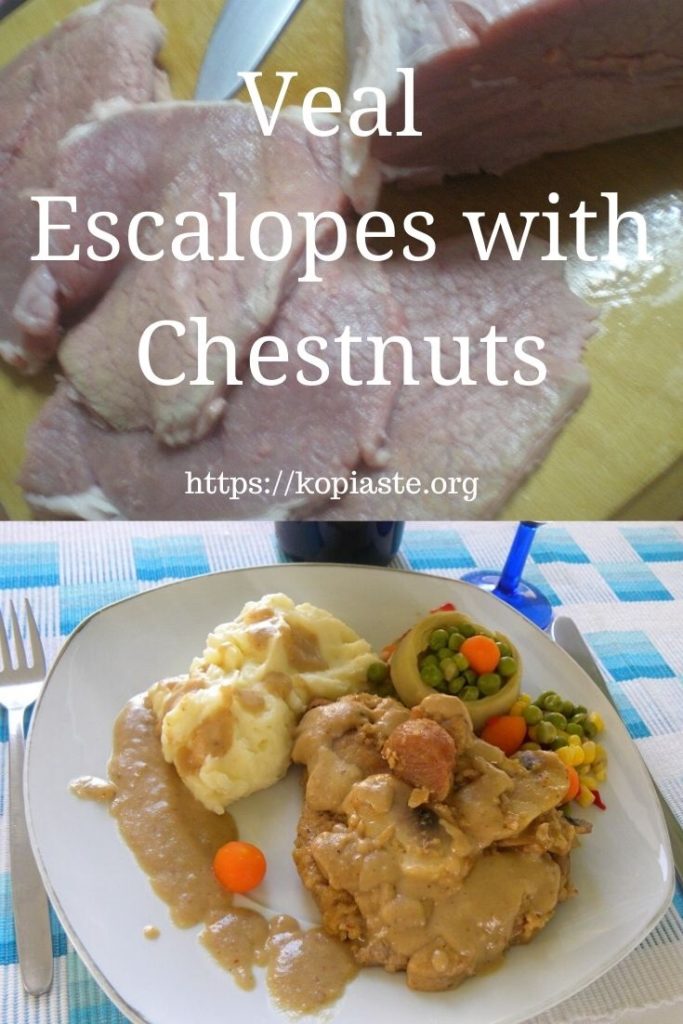 Collage Veal Escalopes with chestnuts image