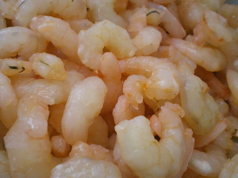 Frozen shrimps picture