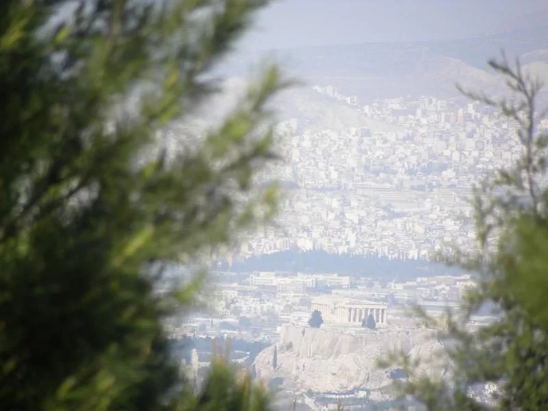 Athens view of the Acropolis