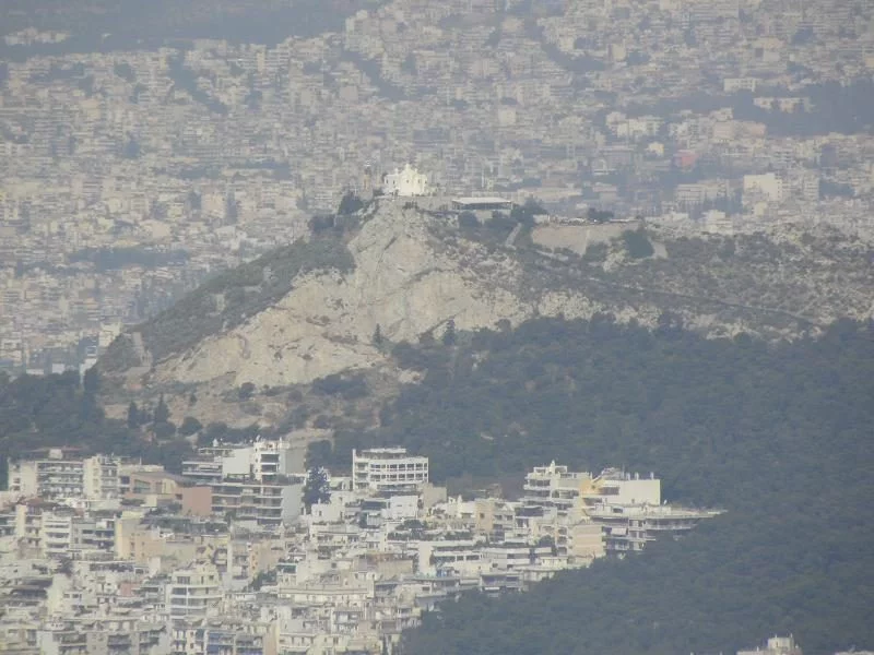 Athens view of Lycabettus