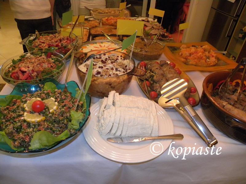 Table with food image