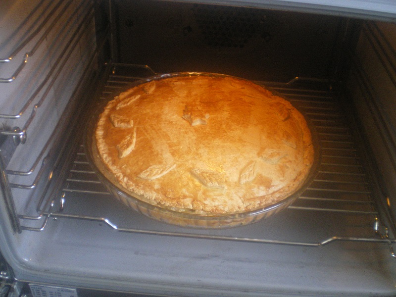 Manitaropita in the oven baked image