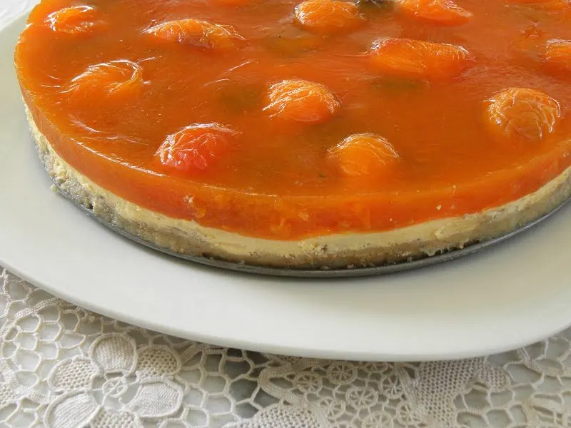 Apricot cheesecake image