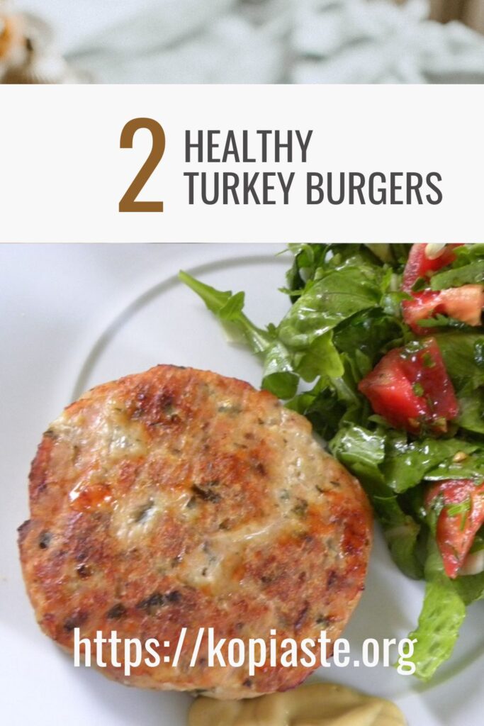 Collage 2 healthy turkey burgers image