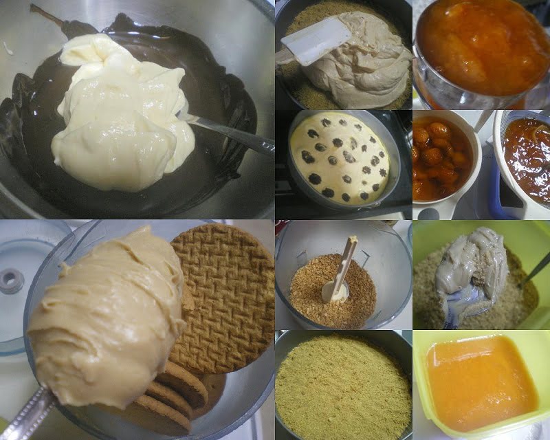 Collage Jelly Apricot cheesecake image