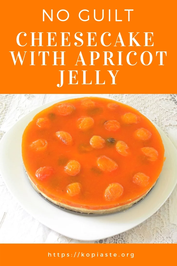 No guilt cheesecake with Apricot Jelly image