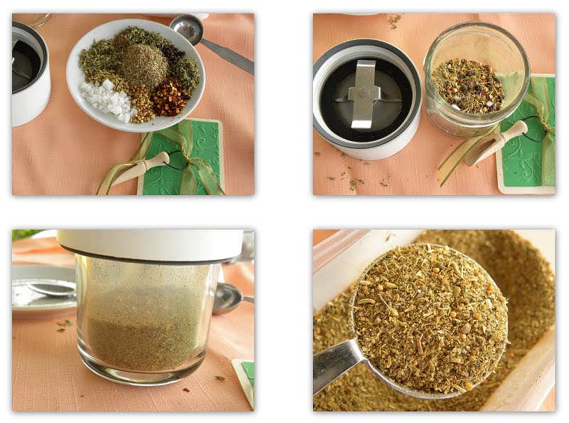 collage Greek Spice mixture picture