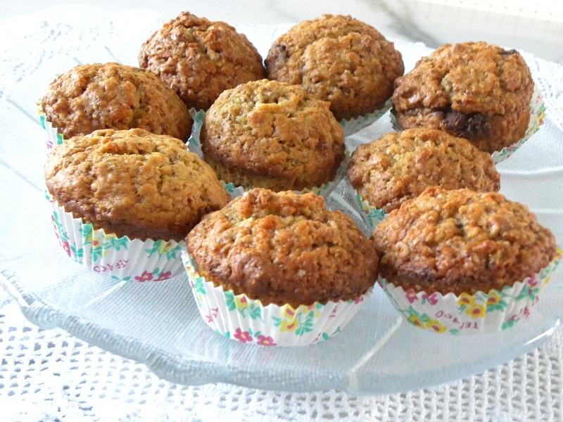 Banana Muffins in platter image
