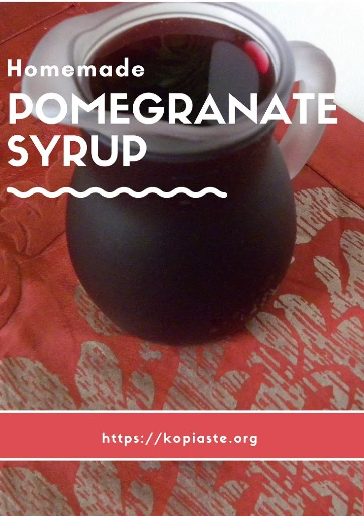 Collage Homemade Pomegranate syrup image