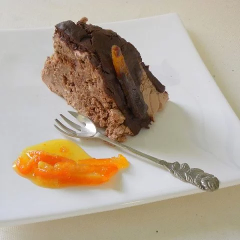Black Lava Orange Gateau, A gourmet dessert made out of leftovers