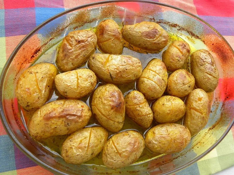 Greek lemony potatoes picture