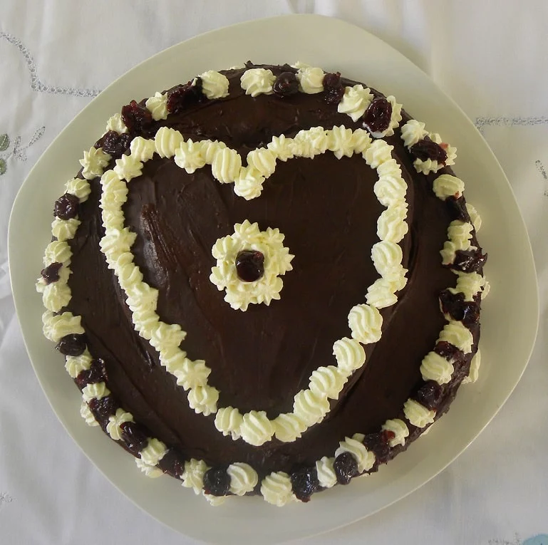 Two Tier Valentine's cake image