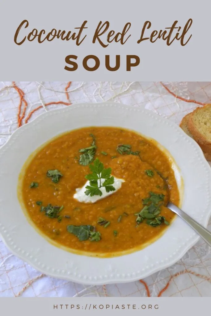Collage Coconut Red Lentil Soup image