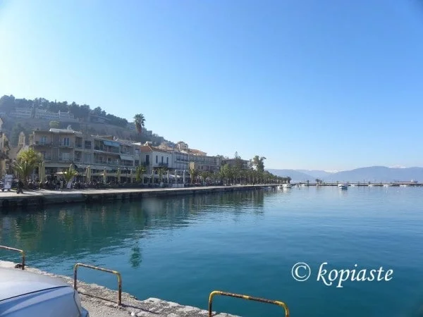 Naflion seafront during winter