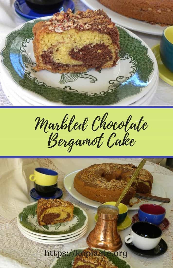 Marbled Chocolate Bergamot Cake image