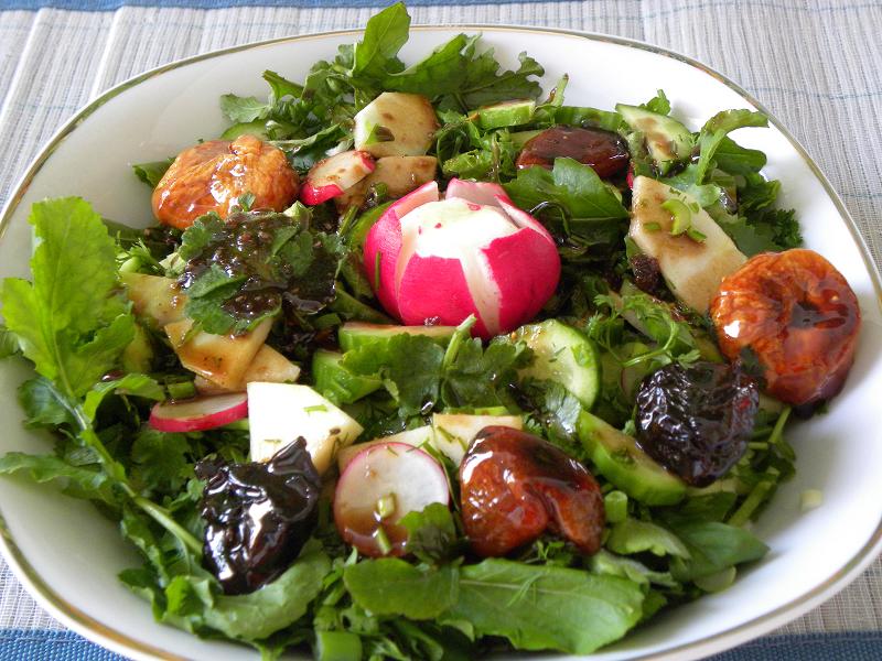 Rocket Aromatic Salad with pomegranate caramelized dried fruit image