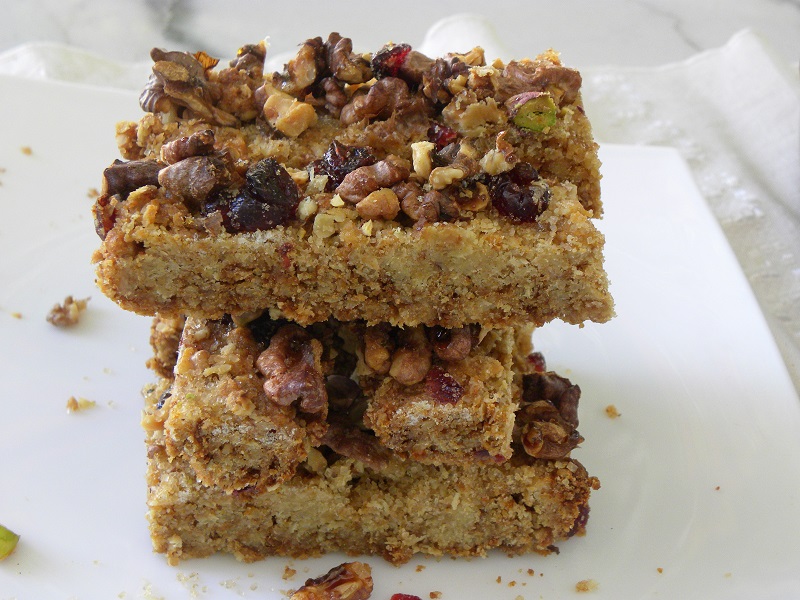 olive oil oatmeal bars image