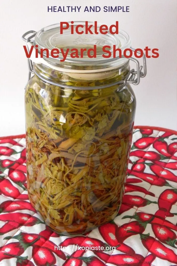 Collage Pickled Vineyard Shoots image