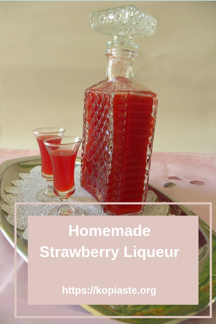 Homemade Strawberry Liqueur