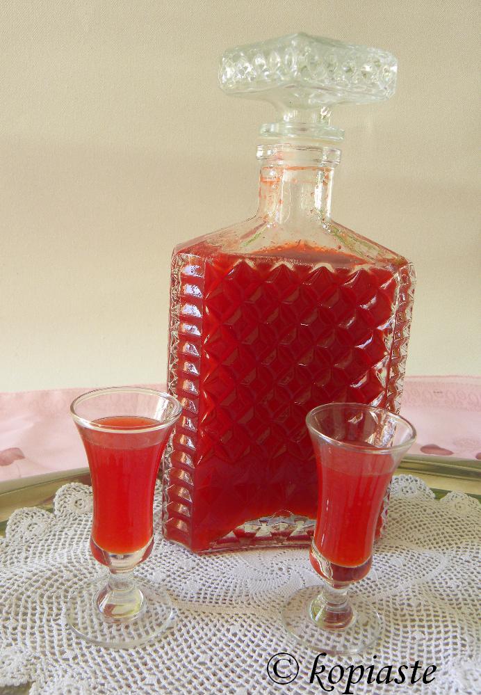 Strawberry Liqueur Kopiaste..to Greek Hospitality