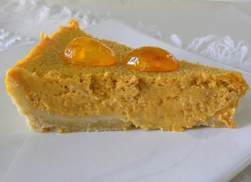 Pumpkin cheesecake tart pie image