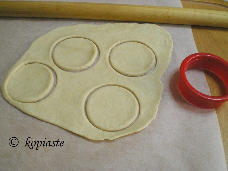 phyllo with cookie cutter