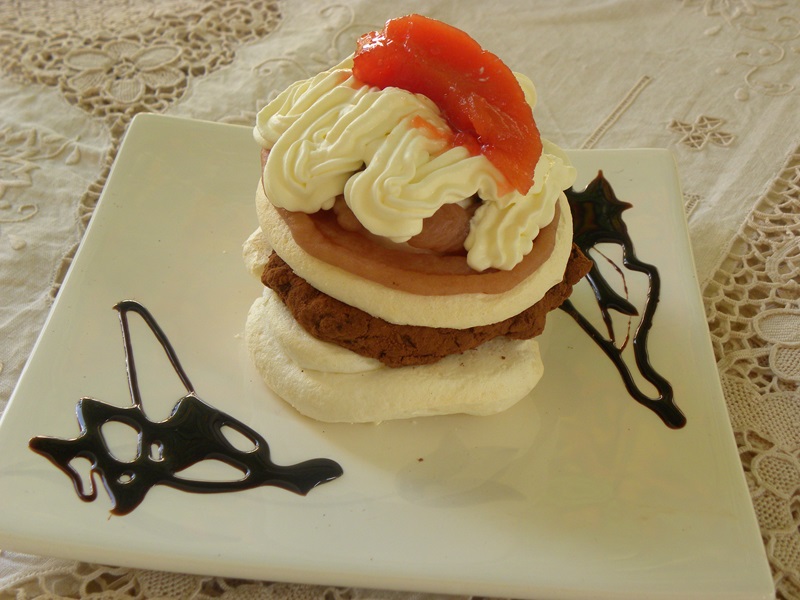 Mont Blanc with quince photo