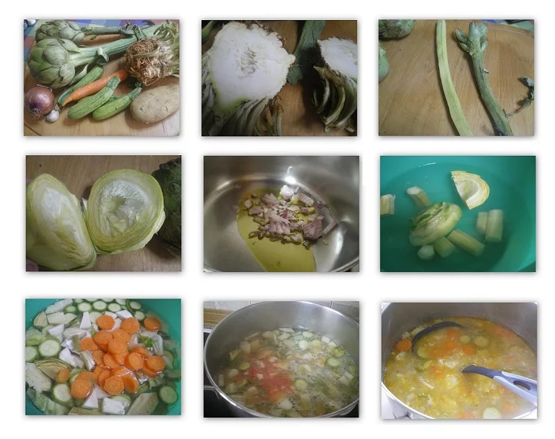Collage Artichoke Celeriac Soup
