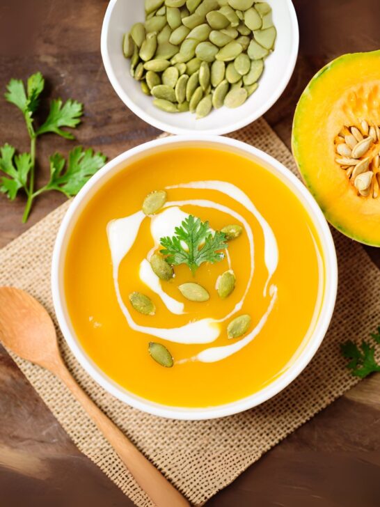 Greek Fava from Santorini with Pumpkin Soup and Fava Dip
