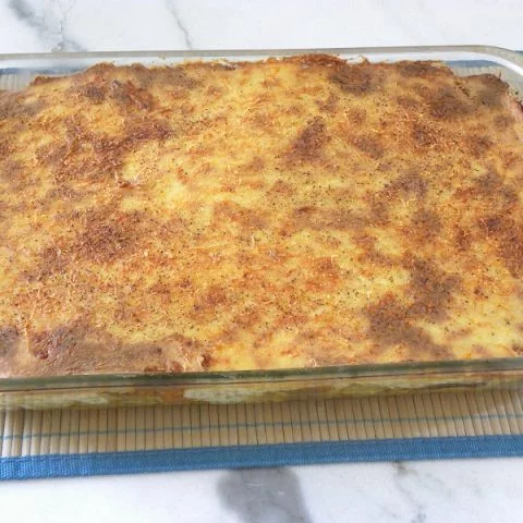 Artichoke Lasagna Pastitsio Baked image