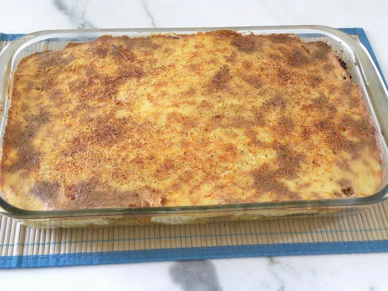 Artichoke Lasagna Pastitsio Baked image