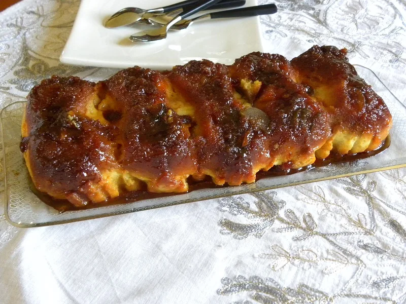Bread pudding with caramel image