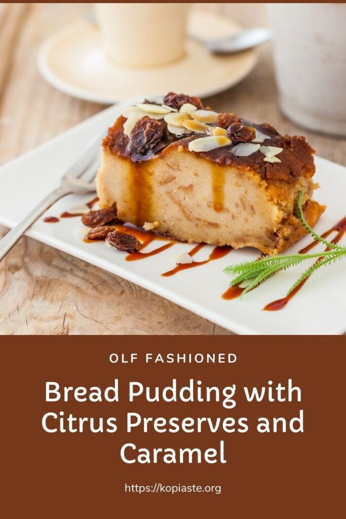 Collage old fashioned Bread Pudding photo