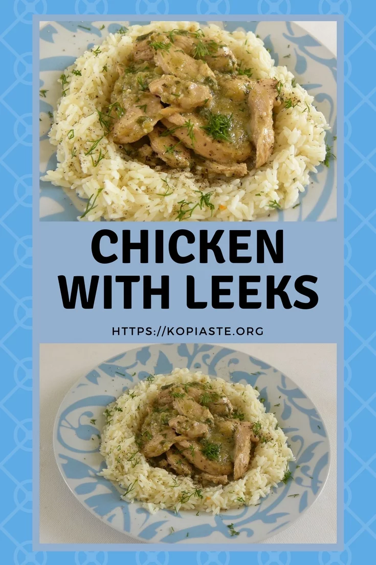 ollage chicken with leeks image